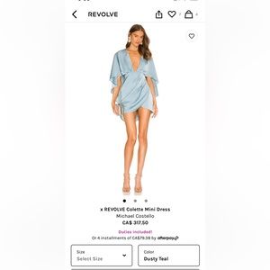 Michael costello mini dress